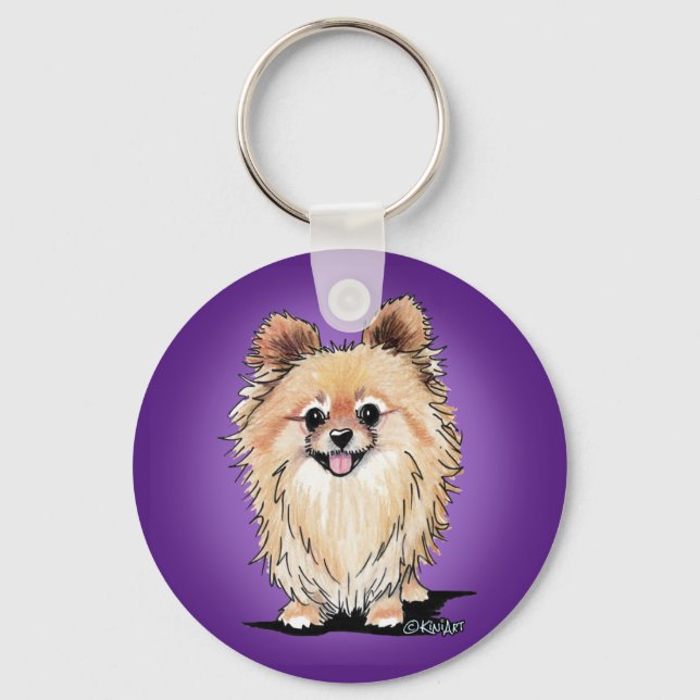 KiniArt Bella Pom Keychain (Front)