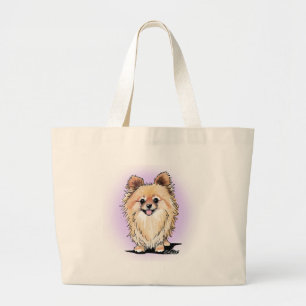 KiniArt Bella Pom Large Tote Bag