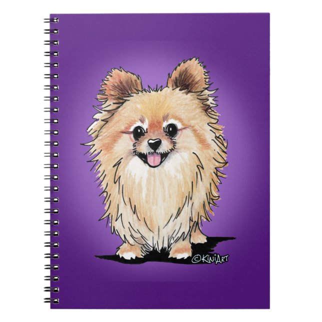 KiniArt Bella Pom Notebook (Front)