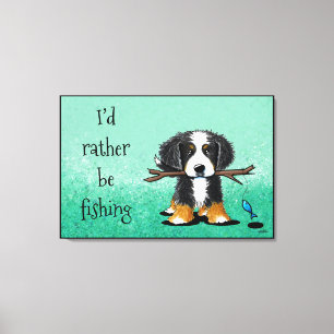 KiniArt Bernese Mountain Dog Canvas Print