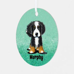 KiniArt Bernese Mountain Dog Metal Ornament