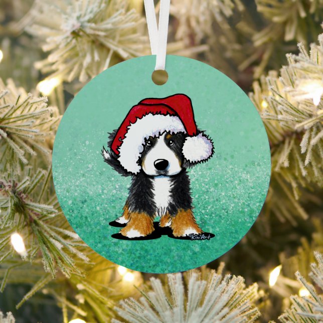 KiniArt Bernese Mountain Dog Metal Ornament (Insitu)