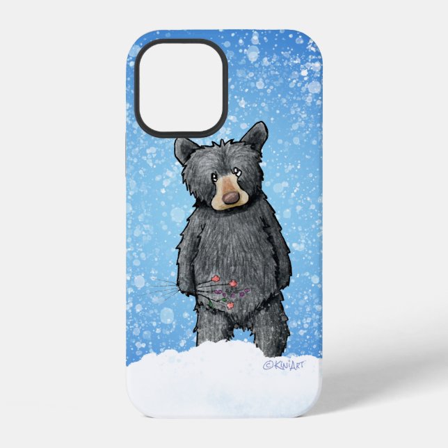 KiniArt Black Bear iPhone / iPad case (Back)