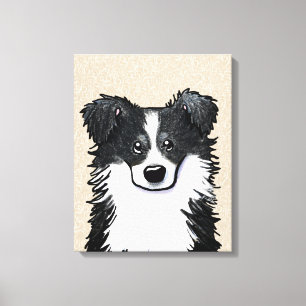 KiniArt Border Collie Canvas Print