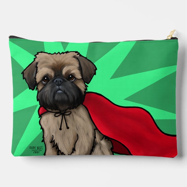 KiniArt Brussels Griffon Accessory Pouch (Back)