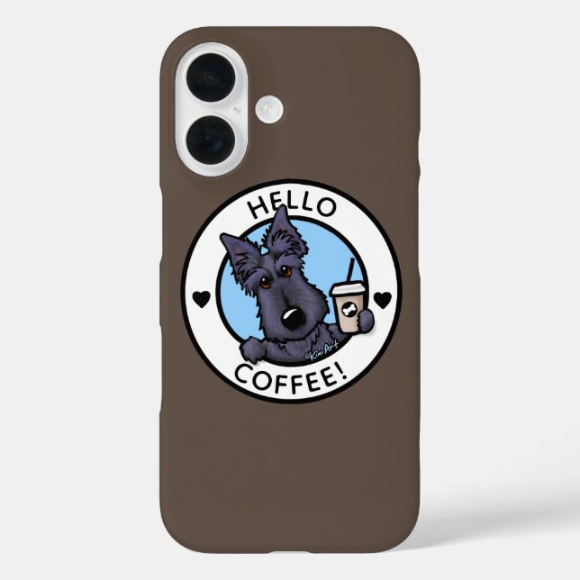 KiniArt Café Scottie Coque-Mate coque iphone (Verso)