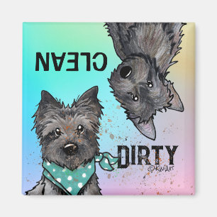 KiniArt Cairn Clean Dirty Dishwasher Magnet