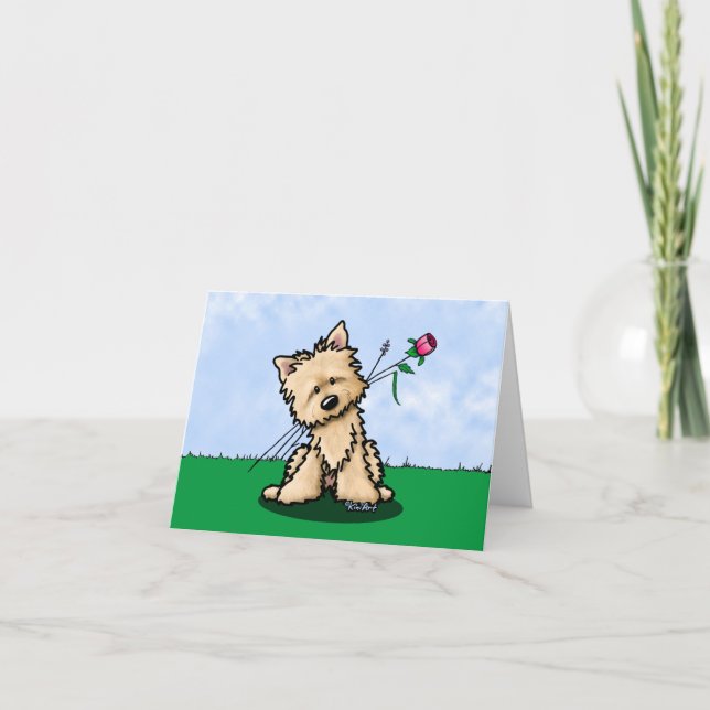 KiniArt Cairn Terrier Carte de remerciements (Devant)
