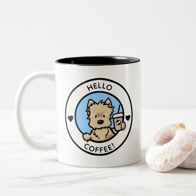 KiniArt Cairn Terrier Coffee Mug (With Donut)