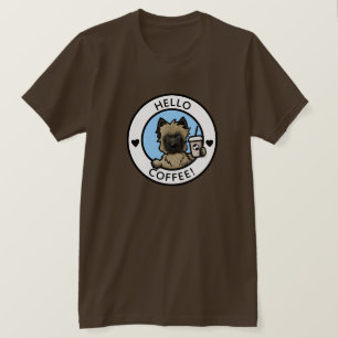 KiniArt Cairn Terrier Coffee T-Shirt