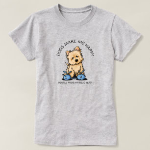 KiniArt Cairn Terrier Dog Lover T-Shirt