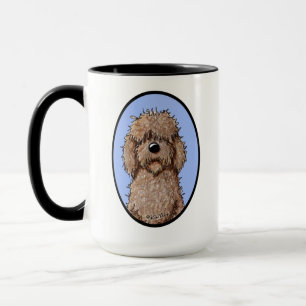 KiniArt Chocolate Doodle Dog Mug
