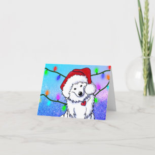KiniArt Christmas American Eskie Holiday Card