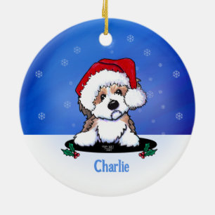 KiniArt Christmas Havanese Ceramic Ornament
