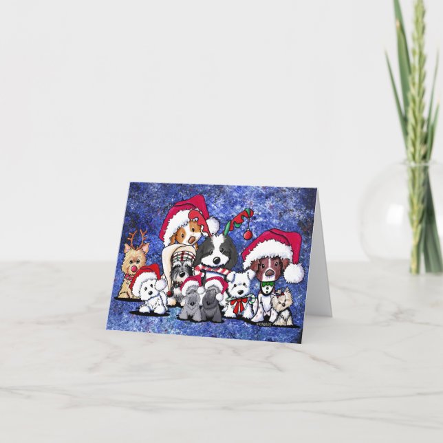 KiniArt Christmas Party Holiday Card (Front)