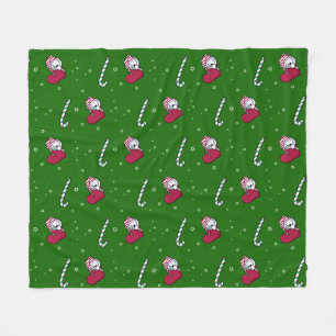 KiniArt Christmas Westie Terrier Fleece Blanket
