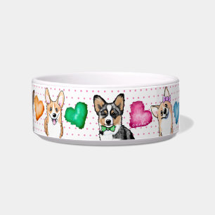 KiniArt Corgi Puppy Love Bowl