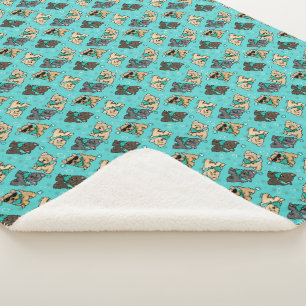 KiniArt Cutieface Cairn Sherpa Blanket