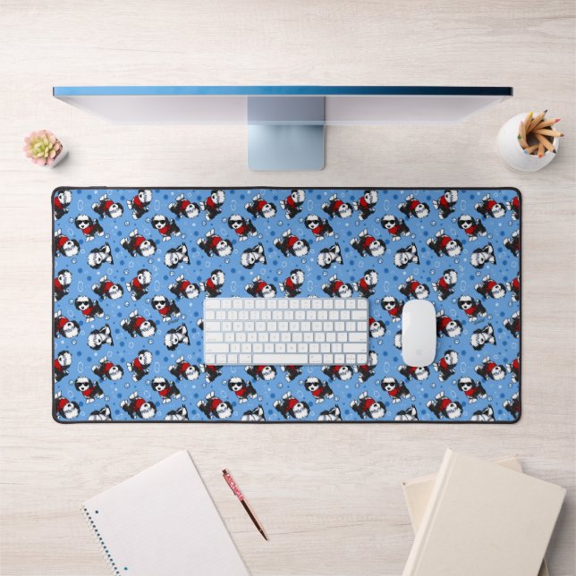 KiniArt Cutieface Sheepdogs de bureau Mat (Bureau 1)
