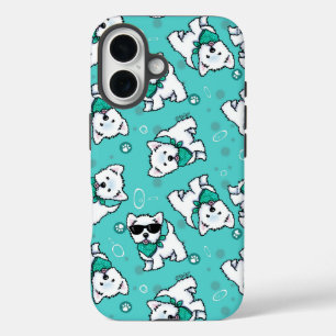 KiniArt Cutieface Westies iPhone 16 Case