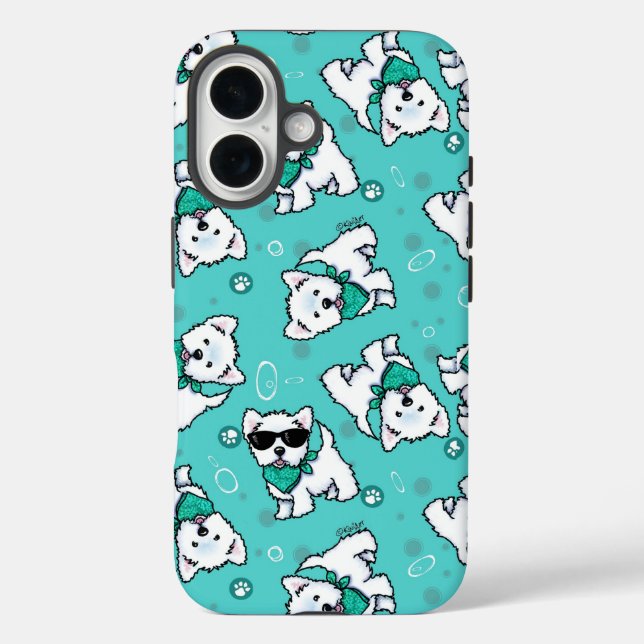 KiniArt Cutieface Westies Case-Mate iPhone Case (Back)
