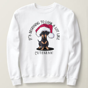 KiniArt Dachshund Christmas Sweatshirt