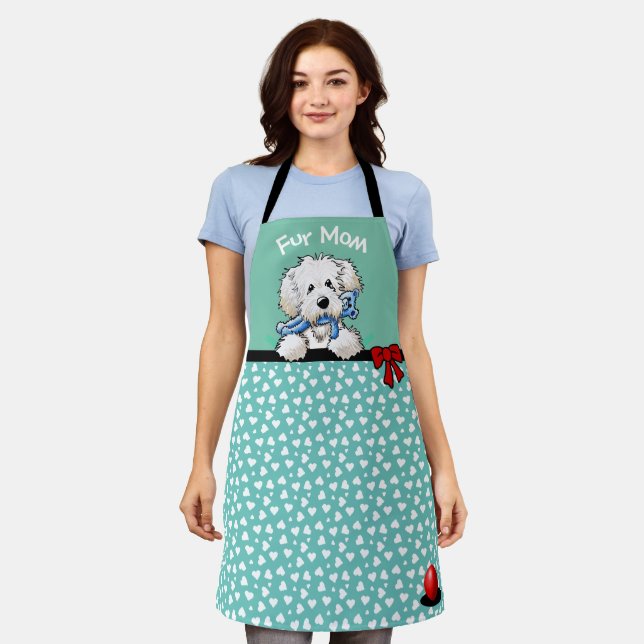 KiniArt Doodle Mom All-Over Imprimer Tablier (Porté)