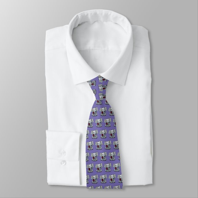 KiniArt Elephant Tie (Tied)
