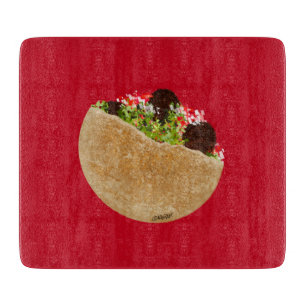 KiniArt Falafel Sandwich Cutting Board