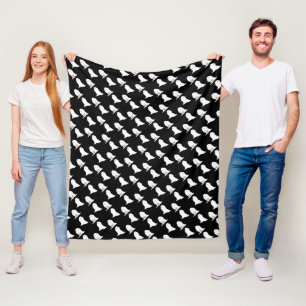 KiniArt Ghosts Fleece Blanket