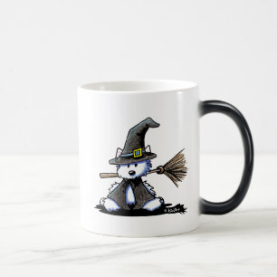 KiniArt Halloween Westie Witch Magic Mug