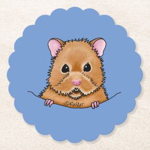 KiniArt Hamster Paper Coaster