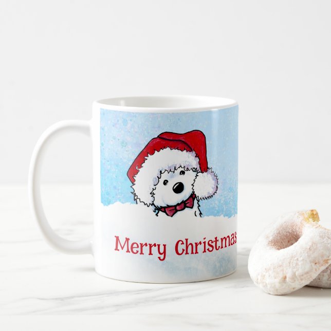 KiniArt Havanese Christmas Coffee Mug (With Donut)