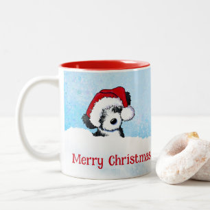 KiniArt havanese Christmas Two-Tone Coffee Mug