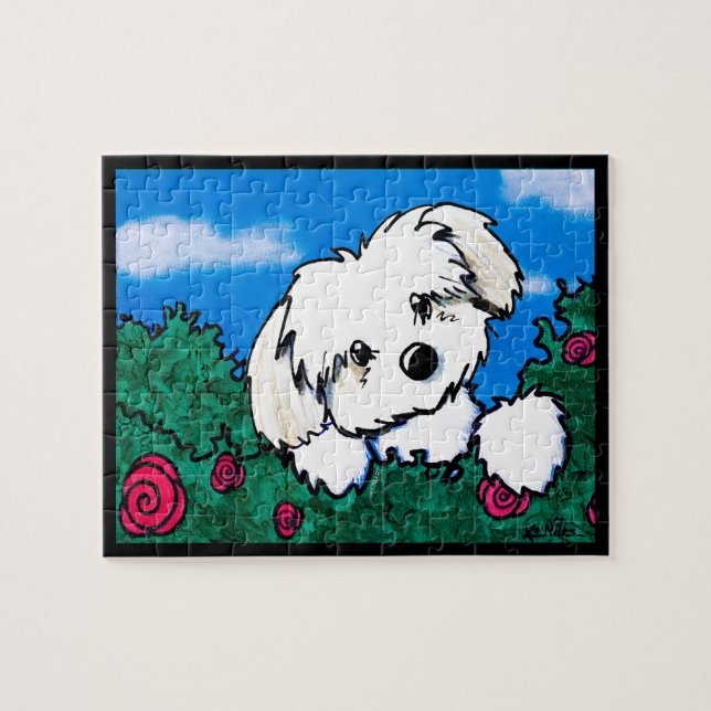 KiniArt Havanese Jigsaw Puzzle (Horizontal)