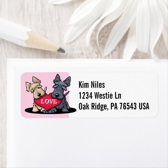 KiniArt Heartfelt Scotties (Insitu)