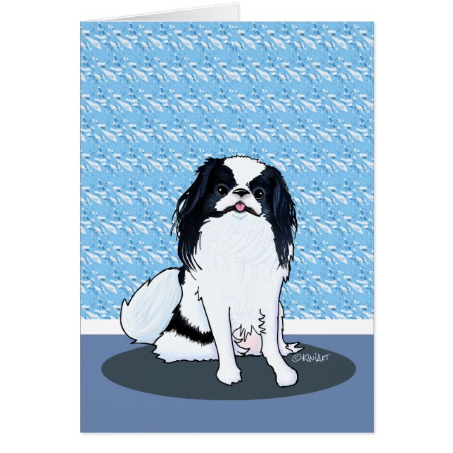 KiniArt Japanese Chin Card (Front)