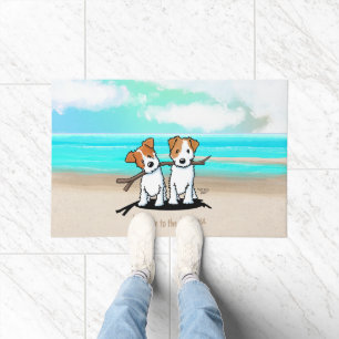 KiniArt™️ JRT Beach Duo Doormat