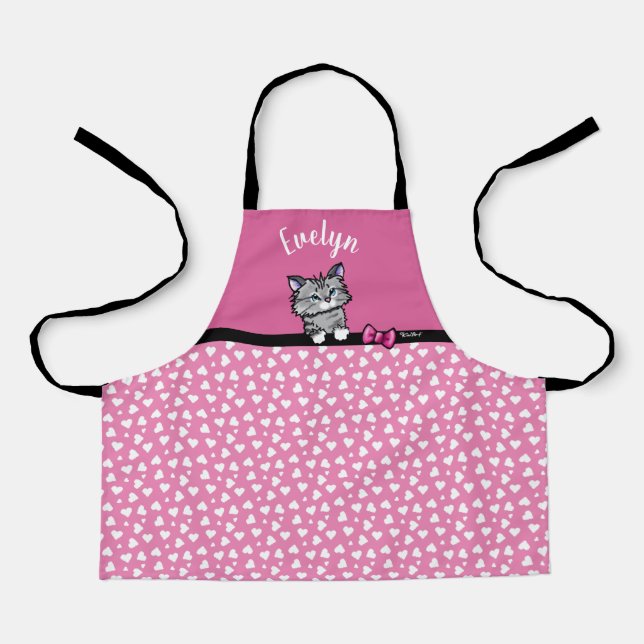 KiniArt Kitten All-Over Print Kid’s Apron (Front)