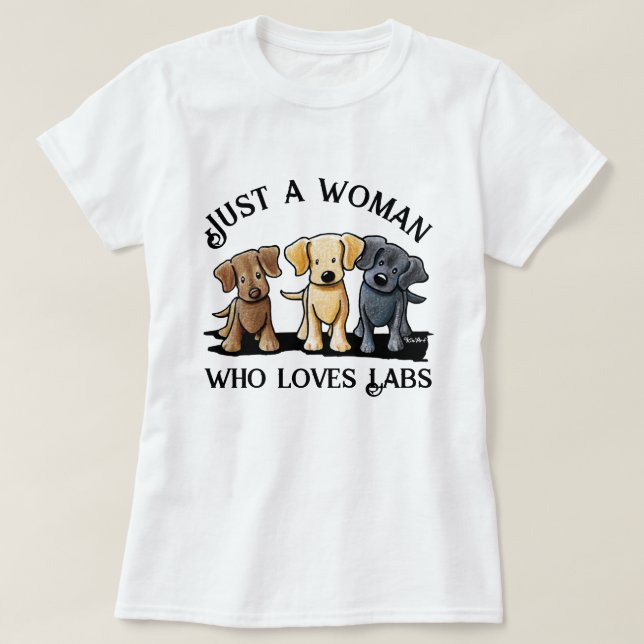 KiniArt Labrador Lover T-Shirt (Design Front)