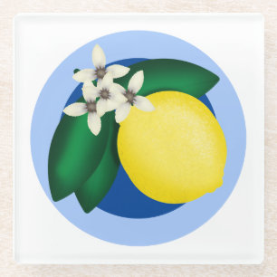 KiniArt Lemon Glass Coaster