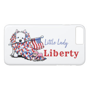 KiniArt Liberty Westie Portrait Case-Mate iPhone Case
