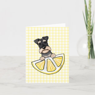 KiniArt Life Lemons Schnauzer Card