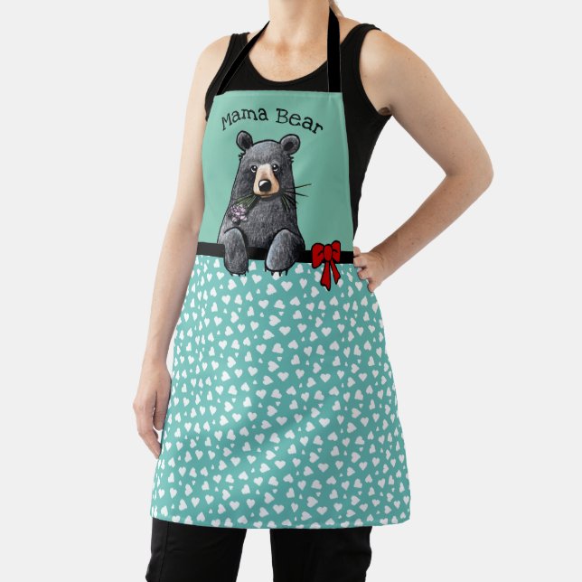 KiniArt Mama Bear All-Over Print Apron (Insitu)
