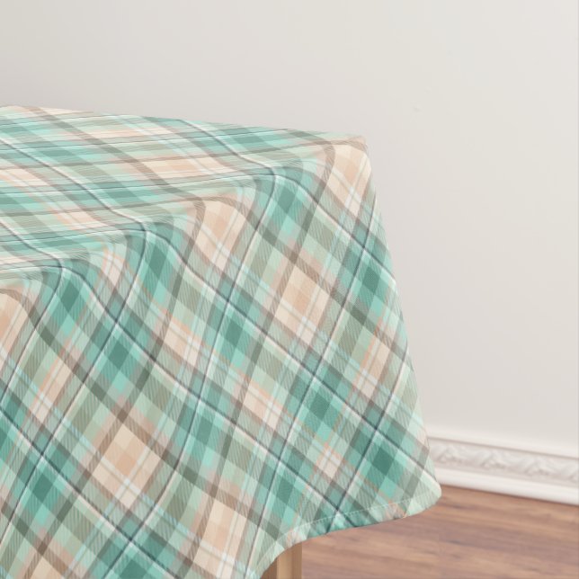 KiniArt Marina Plaid Tablecloth (In Situ)