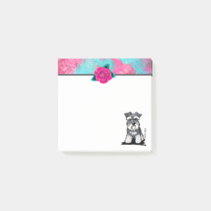 KiniArt Mini Schnauzer Post-it Notes