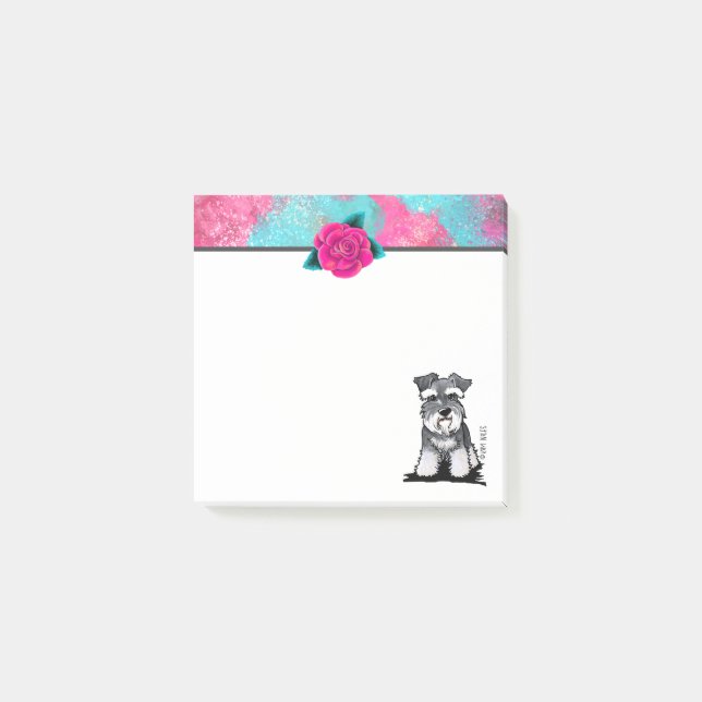 KiniArt Mini Schnauzer  Post-it Notes (Front)