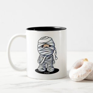 KiniArt Mummy Two-Tone Coffee Mug