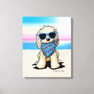 KiniArt Nautical Pup Dog Beach Canvas Print