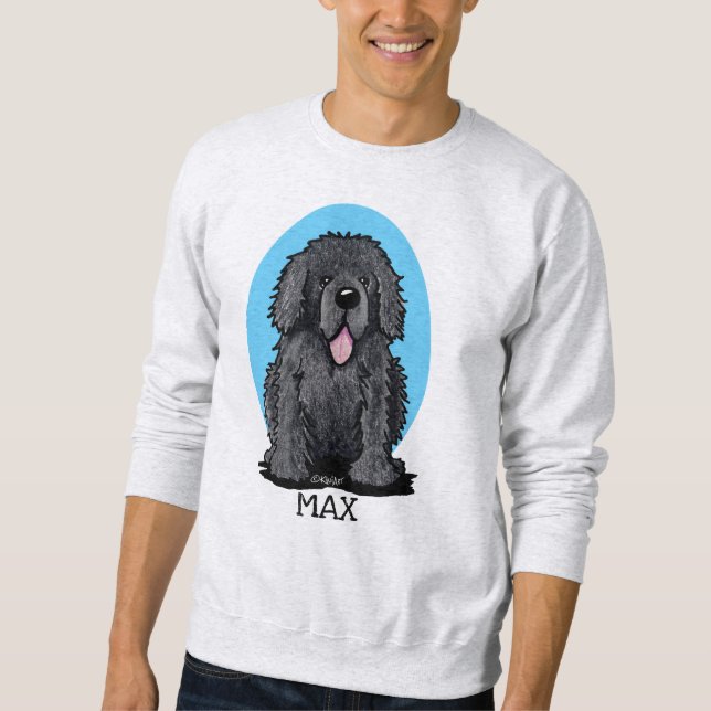 KiniArt Newfoundland Dog Sweatshirt (Front)